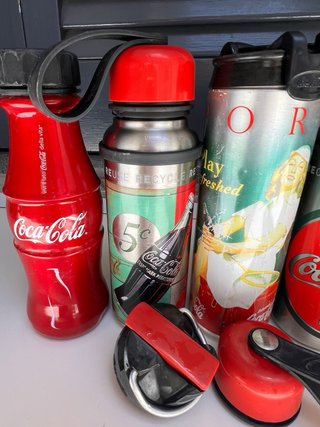 Bottiglie Coca-Cola Vintage Metallo