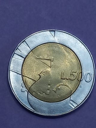 Moneta 500 Lire San Marino 1990