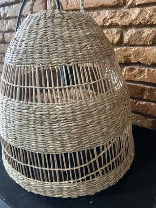 Lámpara de techo Ikea mimbre