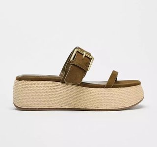 Sandalias plataforma Zara 39 estilo minimalista