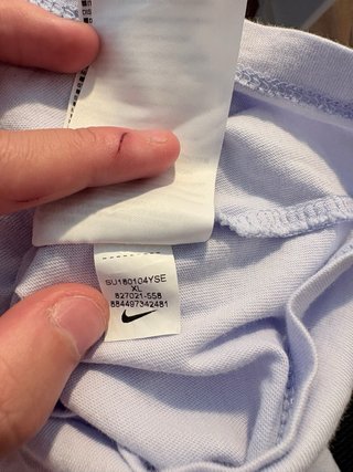 Camiseta Nike Talla XL Azul Claro