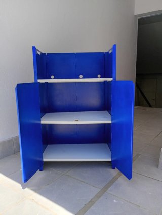 Mueble Cocina Camping Azul y Blanco