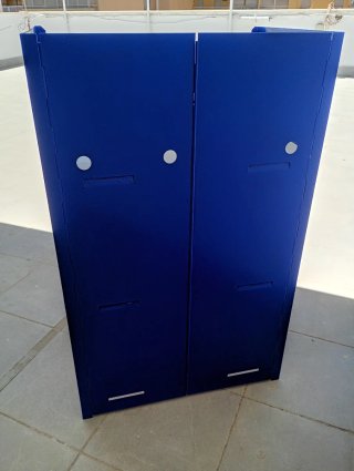 Mueble Cocina Camping Azul y Blanco