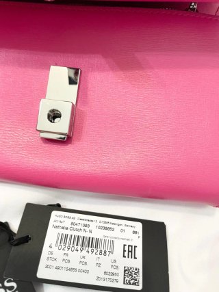 Pochette Hugo Boss Rosa con Dettagli Argento