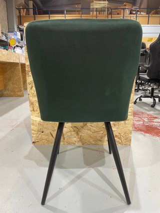 Silla de comedor terciopelo verde