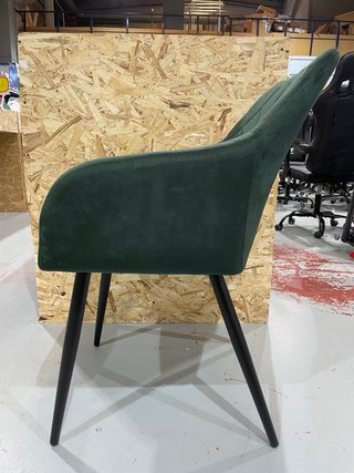Silla de comedor terciopelo verde