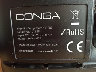 Base Conga Home 10000 Autocarga y Limpieza