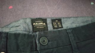 Pantalón Pull&Bear Talla 42 Negro