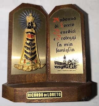 Soprammobile Legno Madonna di Loreto