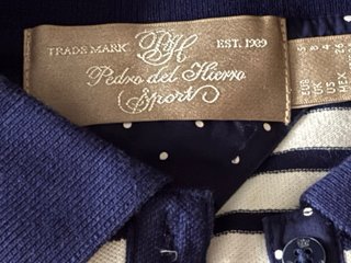 Polo Pedro del Hierro Rayas Azul/Blanco
