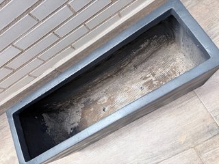 Juego 4 Macetas Fibra Vidrio Terraza Gris