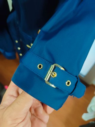 Gabardina Michael Kors Azul Marino