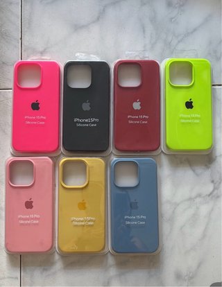 Fundas iPhone 15 Pro Silicona Colores