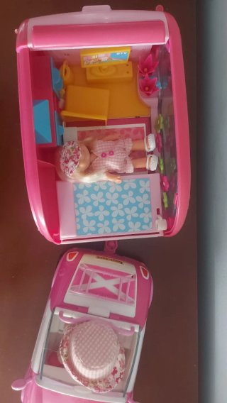 Barriguitas Caravana y Coche Rosa