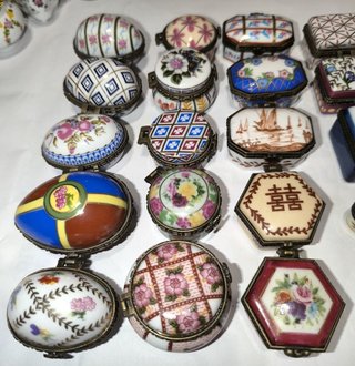 Collezione Piccole Portagioie Porcelain Art 34pz