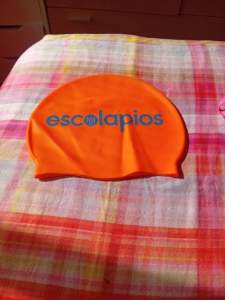 Gorro de natación naranja Escolapios