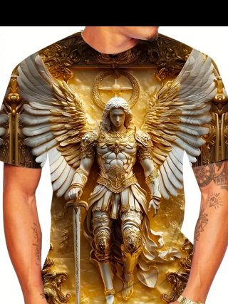 Camiseta Ángel Guerrero 3D Dorado