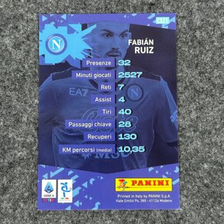Fabian Ruiz 35/49 Napoli Panini Serie A 21/22