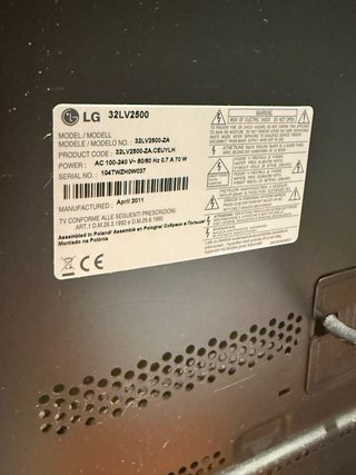 TV LG 32 con mando a distancia