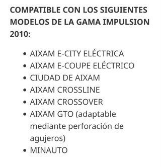 Rejilla frontal  Capó Aixam Minauto City 2010-2013