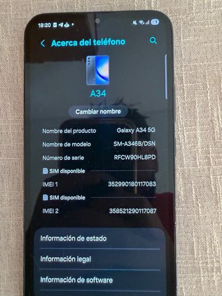 Samsung A34 128gb