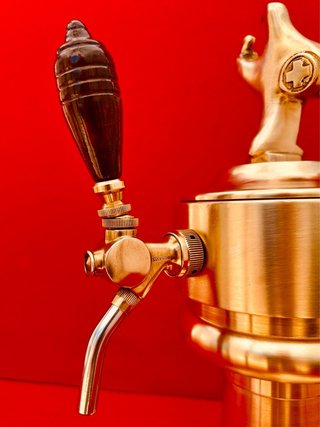GRIFO DE CERVEZA CRUZCAMPO / BRONCE / AÑOS 90
