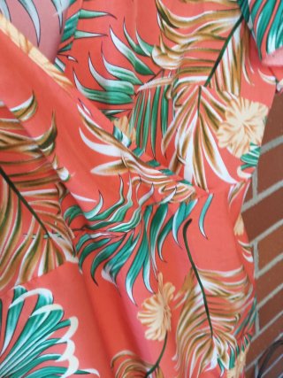 Vestido Verano Estampado Hojas Tropicales Talla XX