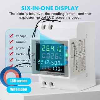 Medidor Eléctrico WiFi 6 en 1