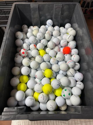 Lote 250 bolas de golf usadas variadas