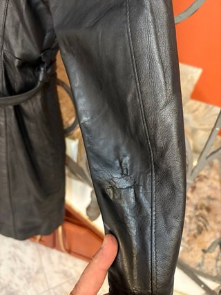 Giacca Trench da Donna in Vera Pelle Vintage
