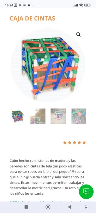Cubo de madera juego simbólico y motricidad