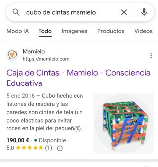 Cubo de madera juego simbólico y motricidad