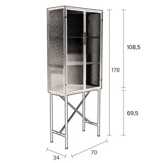Vitrina Boli de DUTCHBONE Cristal y Metal