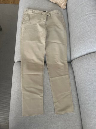 Pantalón Massimo Dutti Beige Mujer