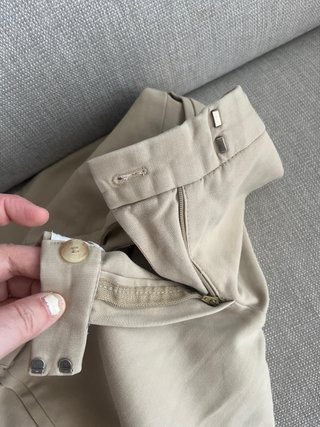 Pantalón Massimo Dutti Beige Mujer