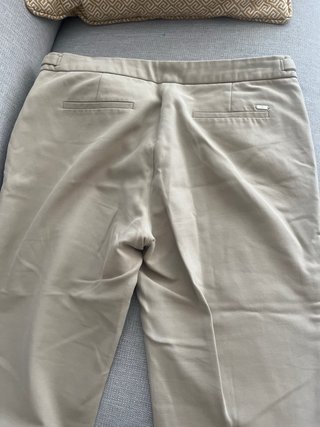 Pantalón Massimo Dutti Beige Mujer