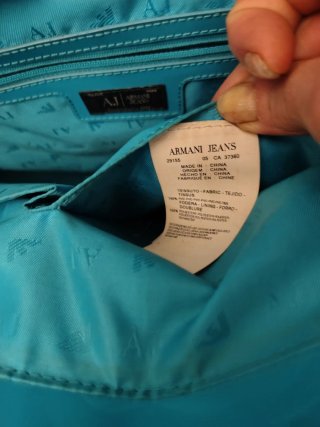 Bolso Azul Armani Jeans Charol