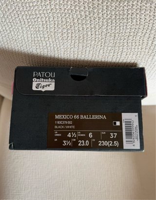 Onitsuka Tiger Mexico 66 Black Ballerine