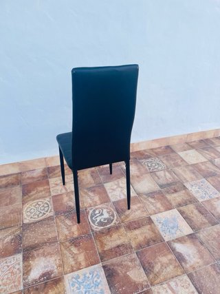 Juego de 4 sillas de comedor negras