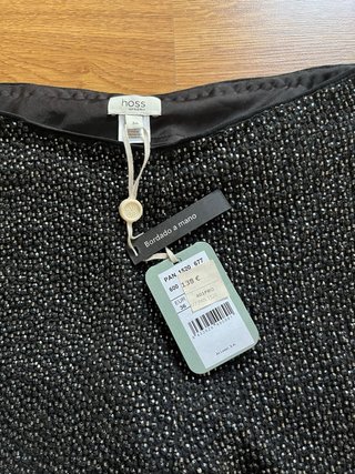 Pantalón pedreria Negro y Plateado