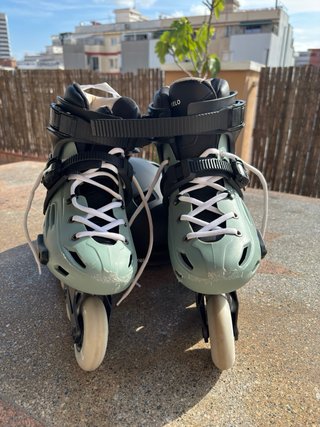 Patines Oxelo MF500 + Casco + Protecciones + Bolsa