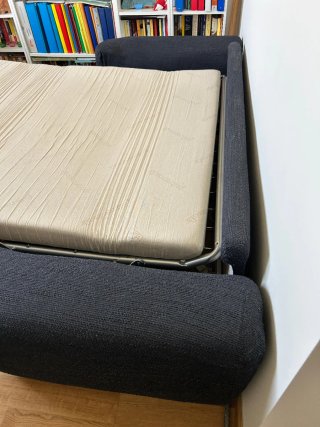 Divano letto blu