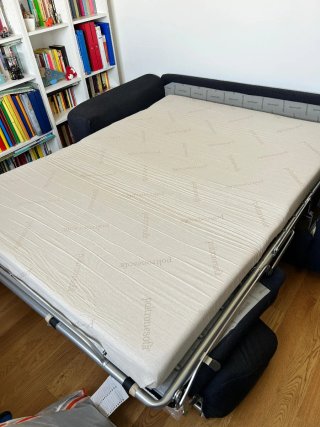 Divano letto blu