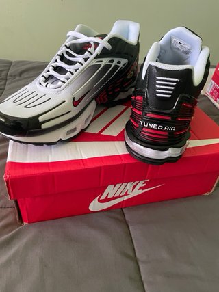 Nike TN Air Max 3 Blancas Negras Rojas