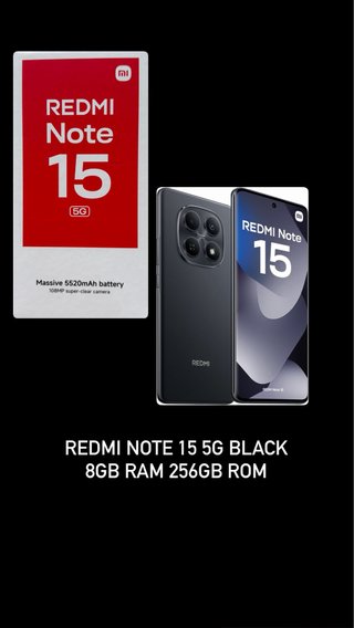 Redmi Note 15 5G Negro 8GB RAM 256GB