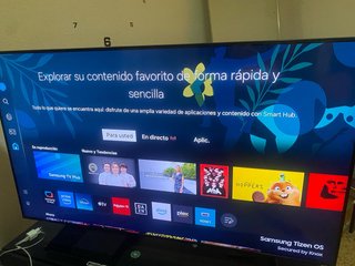 Televisor Samsung QLED Negro/Azul