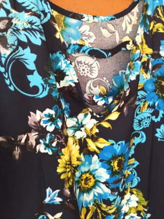 Vestido Verano Flores Tiras Espalda