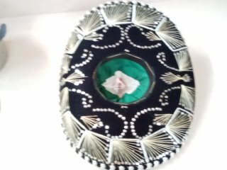 Sombrero Mexicano Charro Negro Bordado