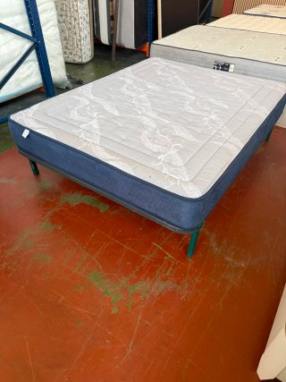 SOMIER FLEX LAMAS+COLCHÓN VISCO 150x190