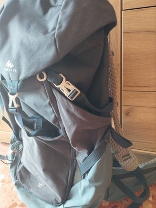 Mochila senderismo Quechua 30L azul/gris
